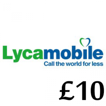 £10 Lycamobile Top Up Voucher Code