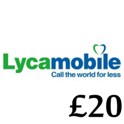 £20 Lycamobile Top Up Voucher Code