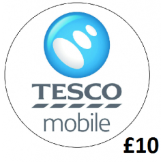 £10 Tesco Mobile Top Up Voucher Code