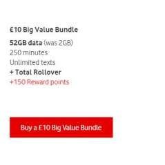 £10 Vodafone Mobile Top Up Voucher Code