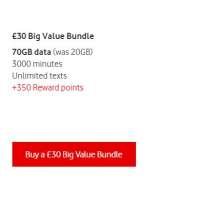 £30 Vodafone Mobile Top Up Voucher Code