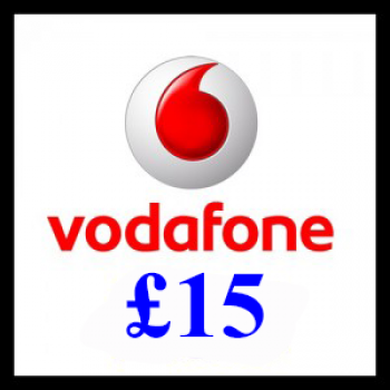 £15 Vodafone Mobile Top Up Voucher Code