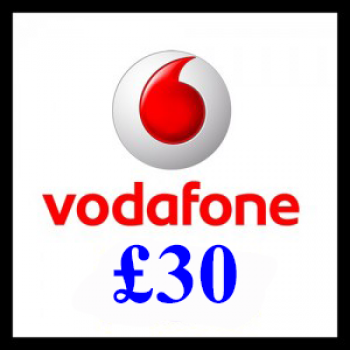 £30 Vodafone Mobile Top Up Voucher Code