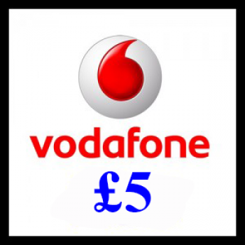 £5 Vodafone Mobile Top Up Voucher Code