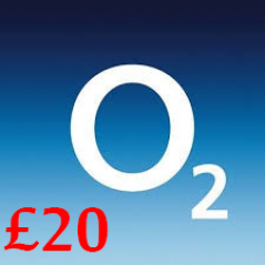 £20 O2 Mobile Top Up Voucher Code