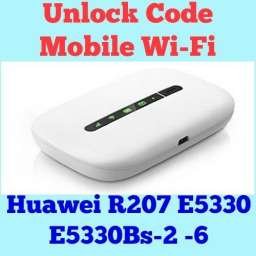 Unlock Code For Huawei R207 E5331 E5330 E5330Bs-2-6 Mobile Wi-Fi Instantly