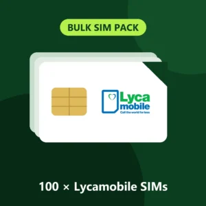 100 x Lycamobile SIM Cards – Pay As You Go – My Top Up