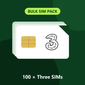 100 x Three (3) SIM Cards – Pay As You Go – My Top Up