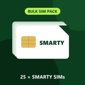 25 x SMARTY SIM Cards – Pay As You Go – My Top Up
