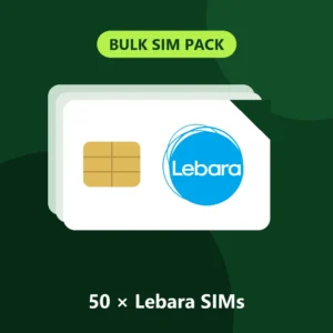 50 x Lebara SIM Cards – Pay As You Go – My Top Up