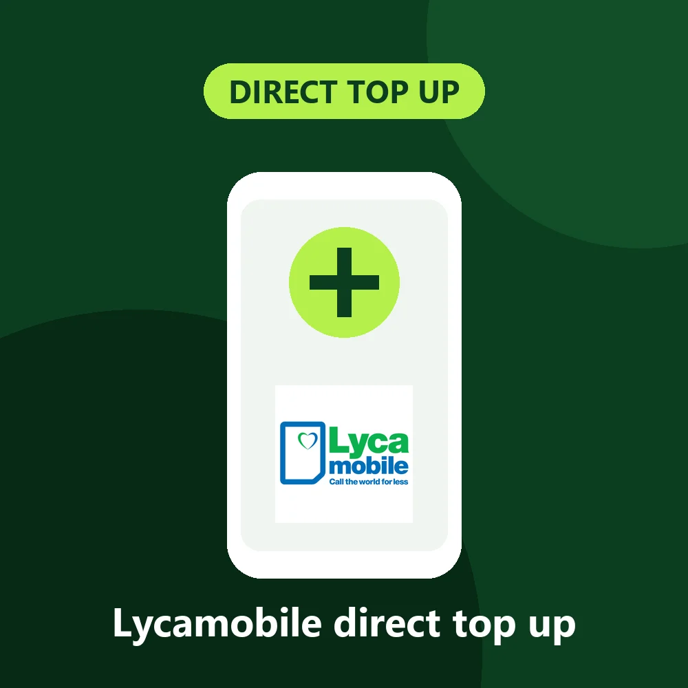 Lycamobile Direct Top Up – Credit Sent to Your Number – My Top Up