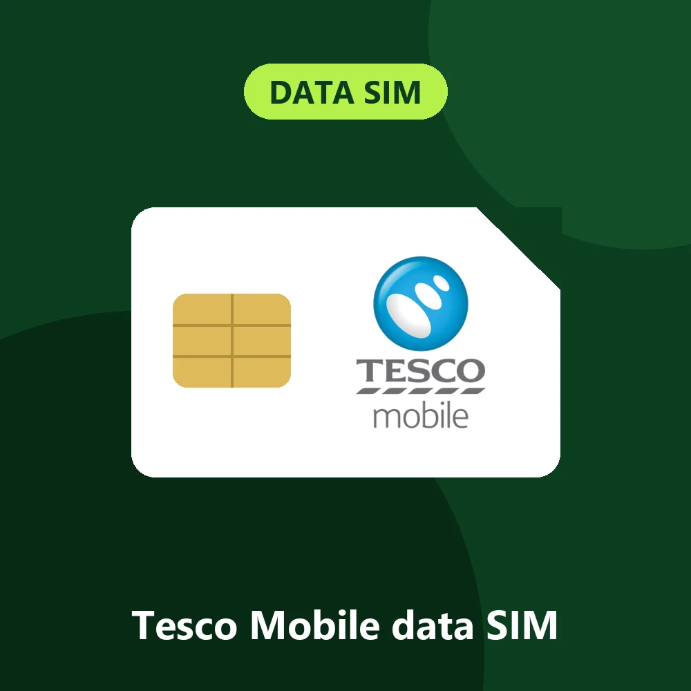 Tesco Mobile Data SIM + eTopup Card – My Top Up