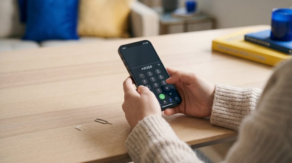 A phone, a mobile WiFi router and a SIM card