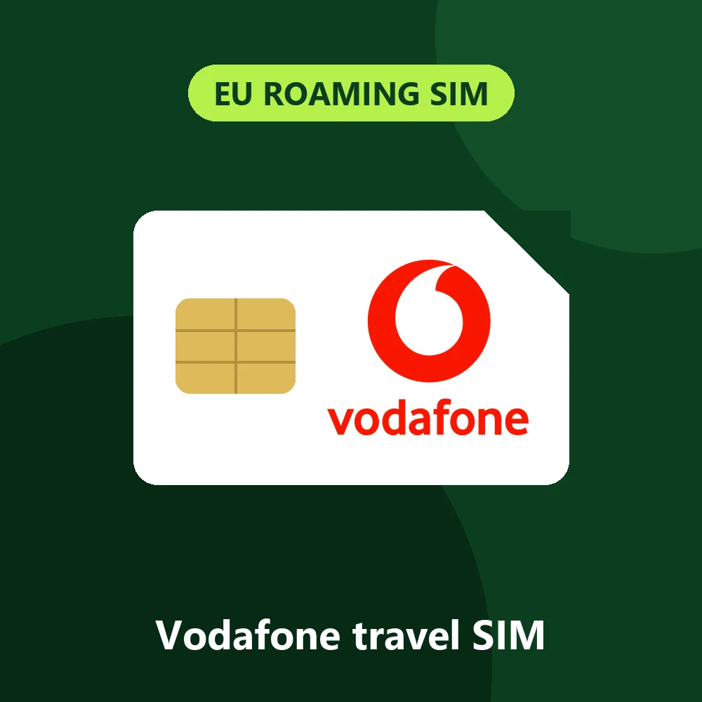 Vodafone EU Roaming SIM Card – Activated Travel SIM – My Top Up